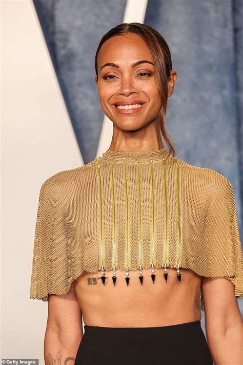 zoe saldana nudes|Zoe Saldaña Shares Topless Video as She Gets Tattoos